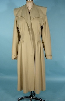  TJLSS Women Trench Coat Color Matching Plaid Khaki